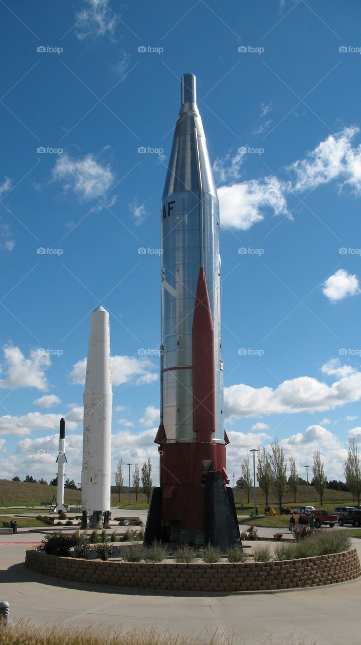 Rocket Park at the Strategic Air Command Museum Near Omaha Nebraska