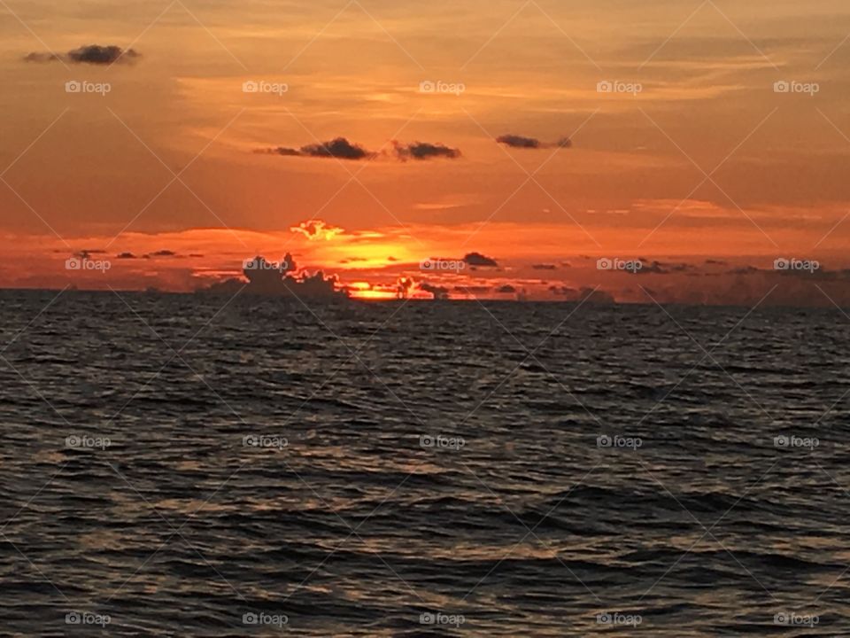 Sunset at Gulf of Mexico 
