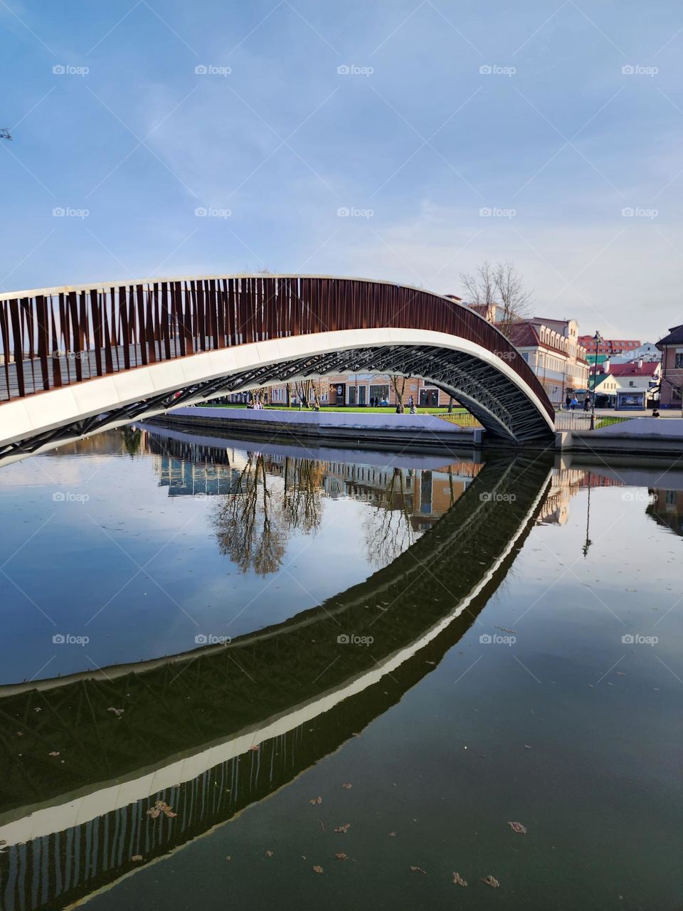 Bridge over river. Minsk, Belarus