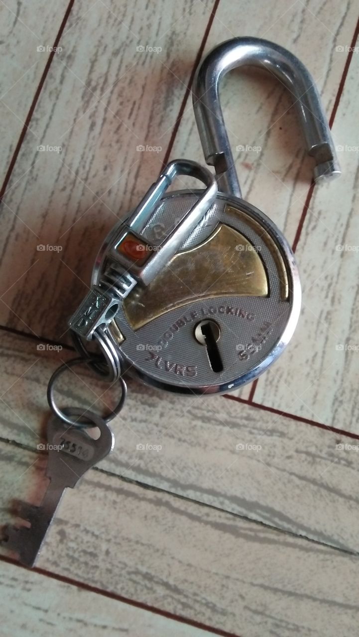 Image of lock with key.