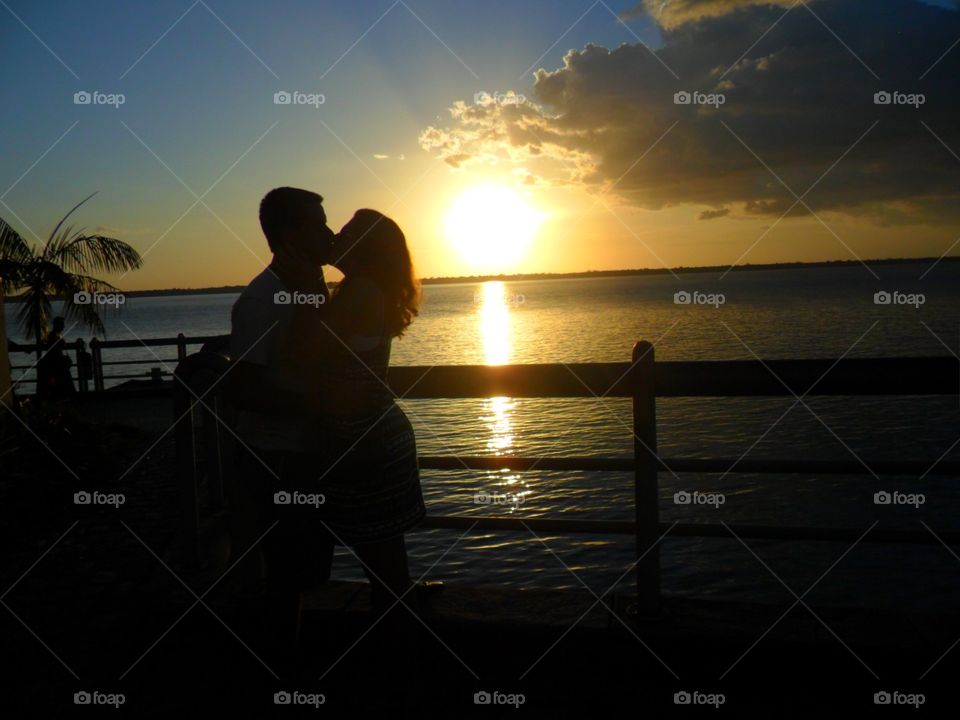 Last Kiss. Even the sunset in paradise