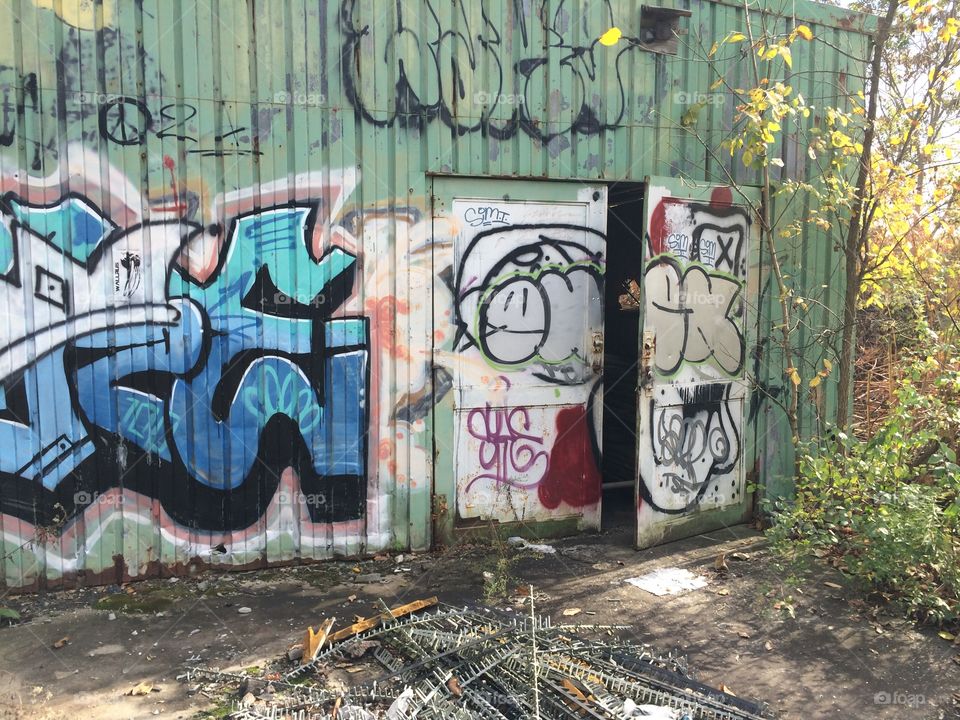 Graffiti, Vandalism, Spray, Wall, Abandoned