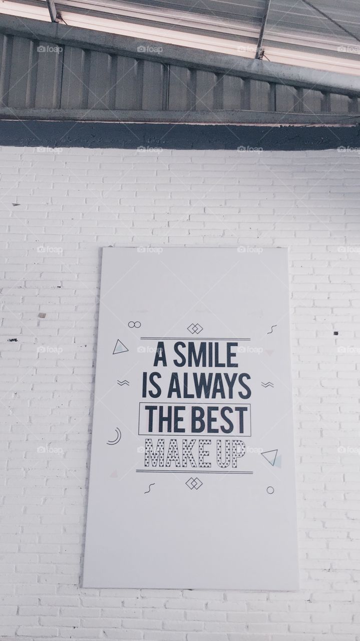A smile is always the best make up