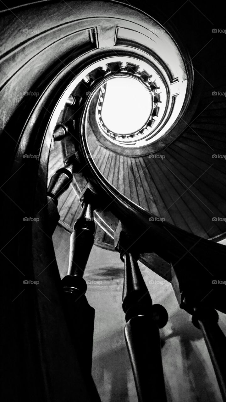 staircase in the servants quarters Marble House