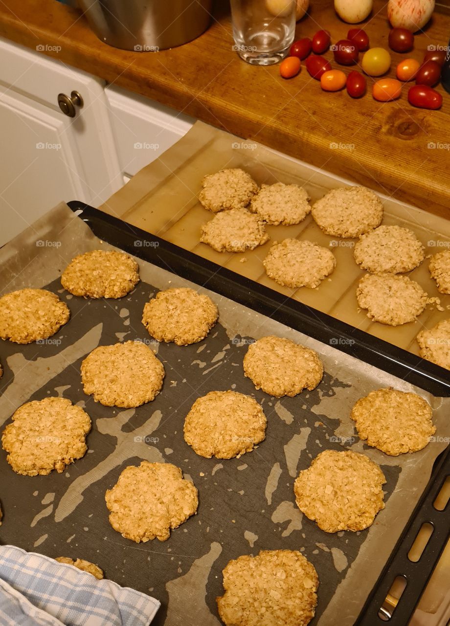 baking cookies