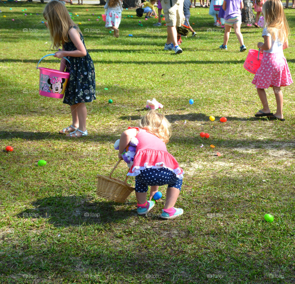 Easter Egg Hunt is a fun holiday activity for kids of all ages. The object is to find the Golden egg to win the grand prize! It's the only time you should put all your eggs in the same basket! Happy Easter everyone!!!