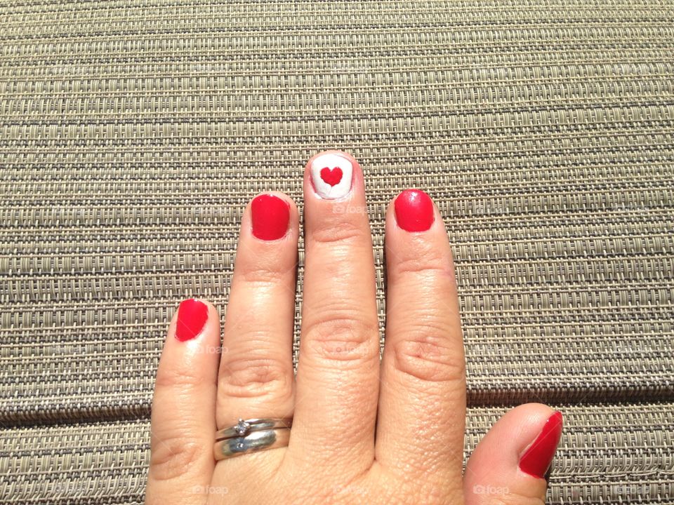 Canada day nails 