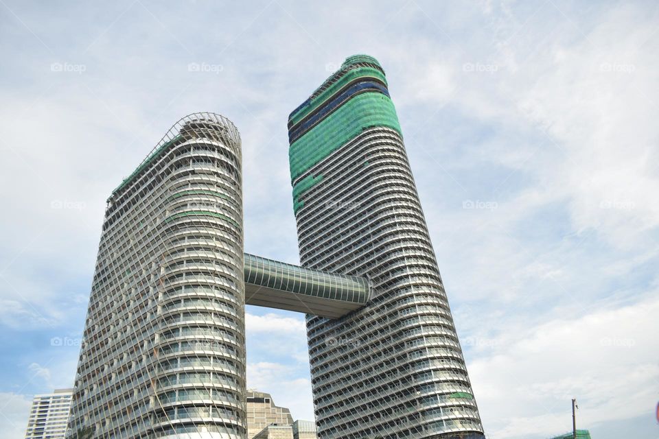 sri Lanka  big tallest building sky background.