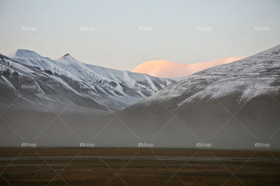 Morning view of mountains