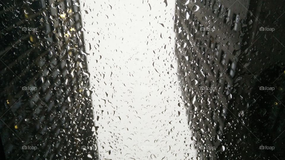wet windows between 2 building