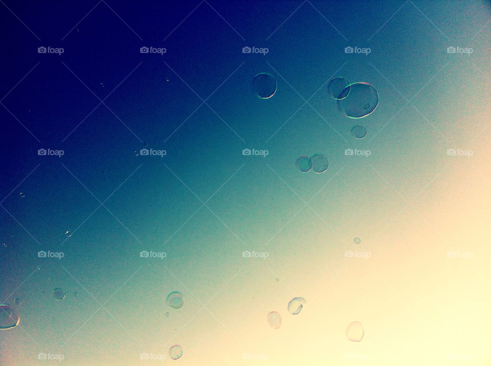 sky blue bubbles by erykverhagen