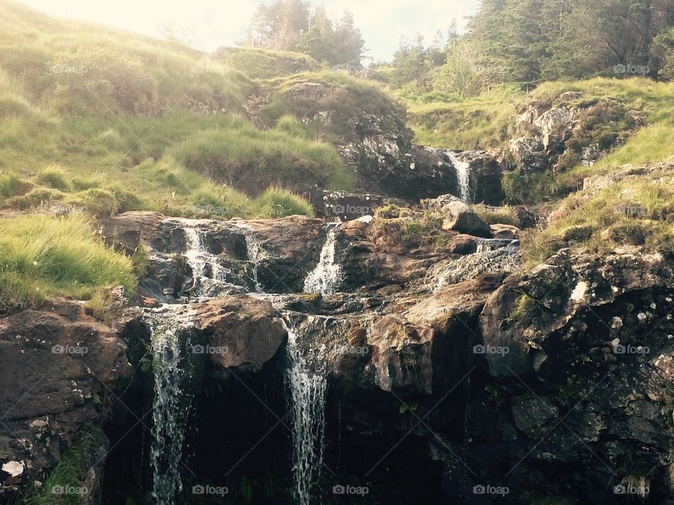 The Fairy Pools in the Isle of Skye, Scotland.