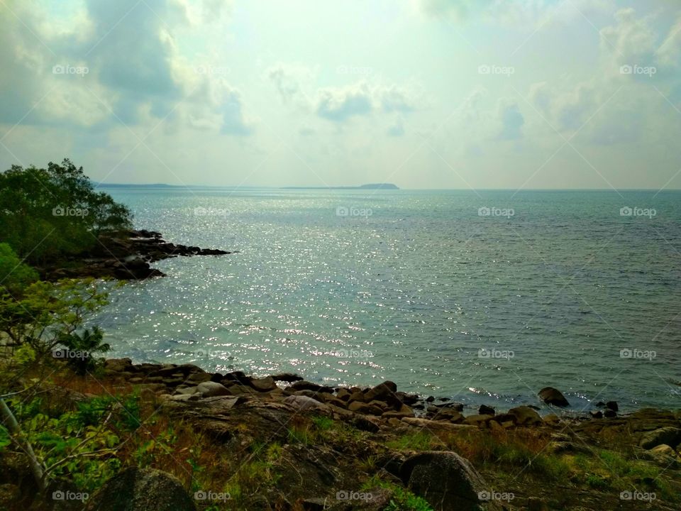 Day light summer beach