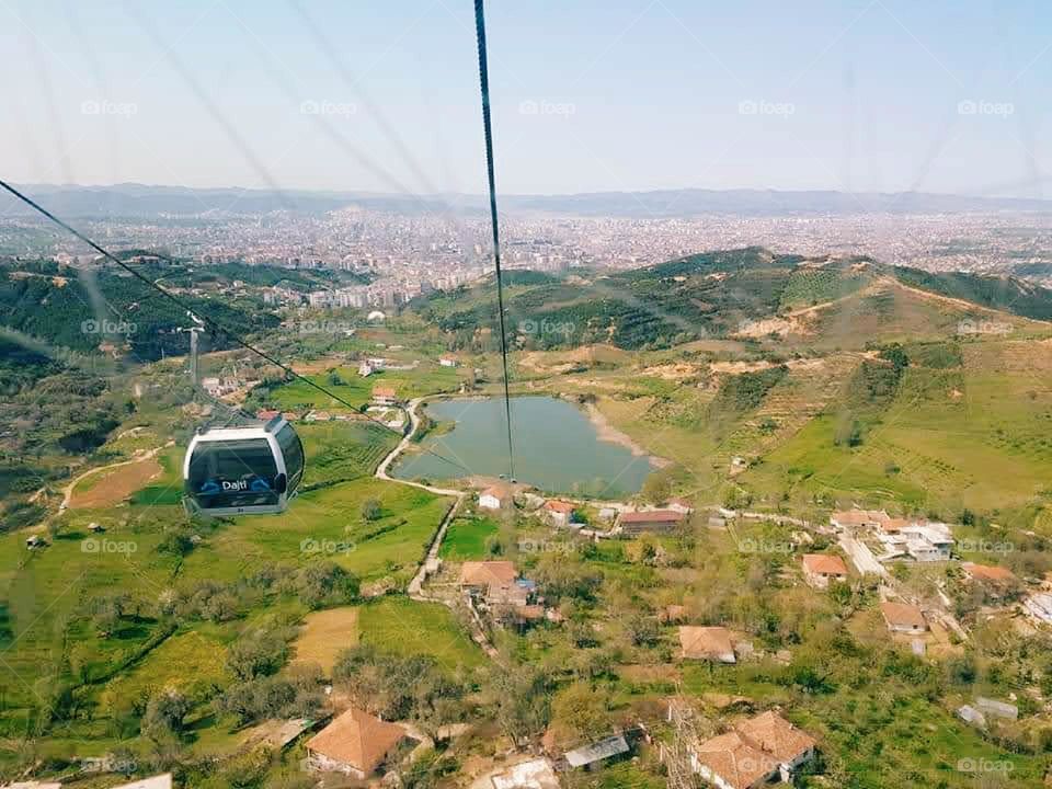 Gondola over Tirana