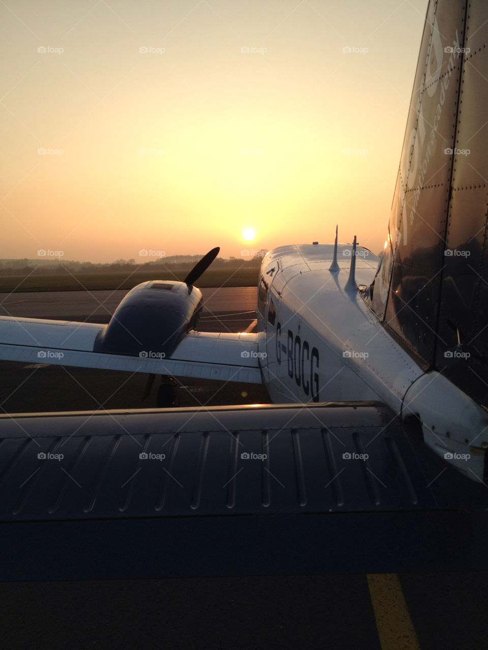 sunset united kingdom plane aircraft by lukemarazzi