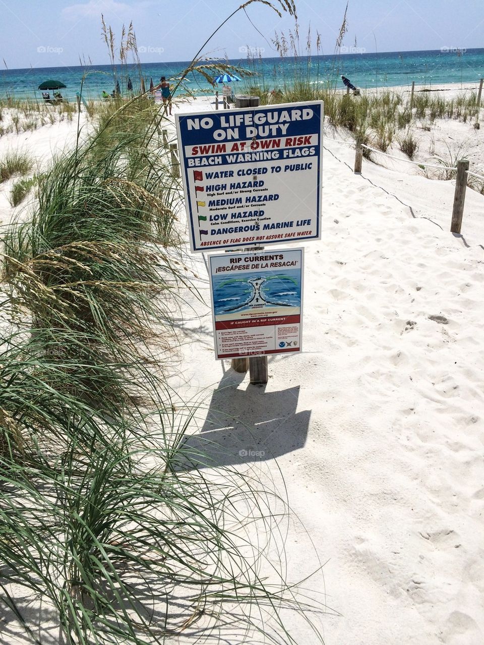 Beach warnings 