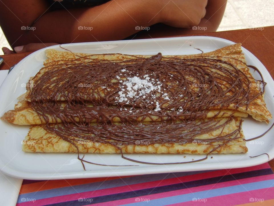 Nutella crepes in Paris