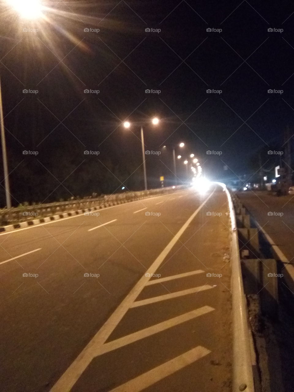 a road with heavy load