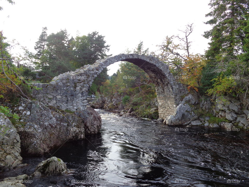 alte Steinbrücke in Schottland 2