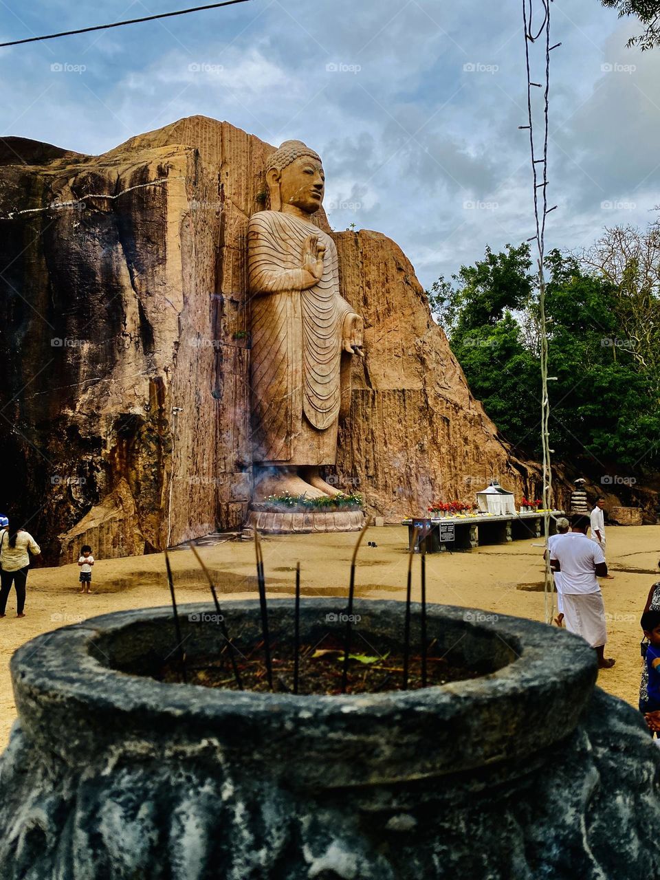 whole design made by granite.  Highst granite budhdha figure in srilanka 