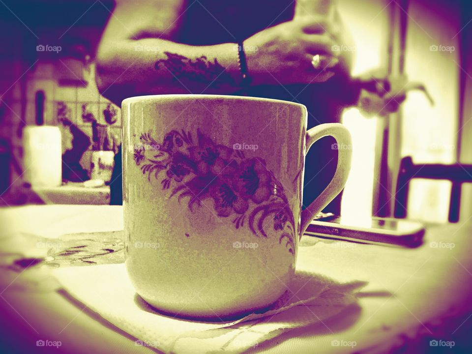 cup of coffe in the morning