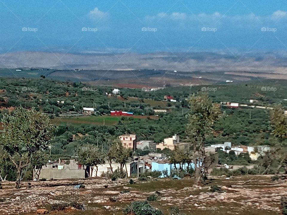 Population between the nature