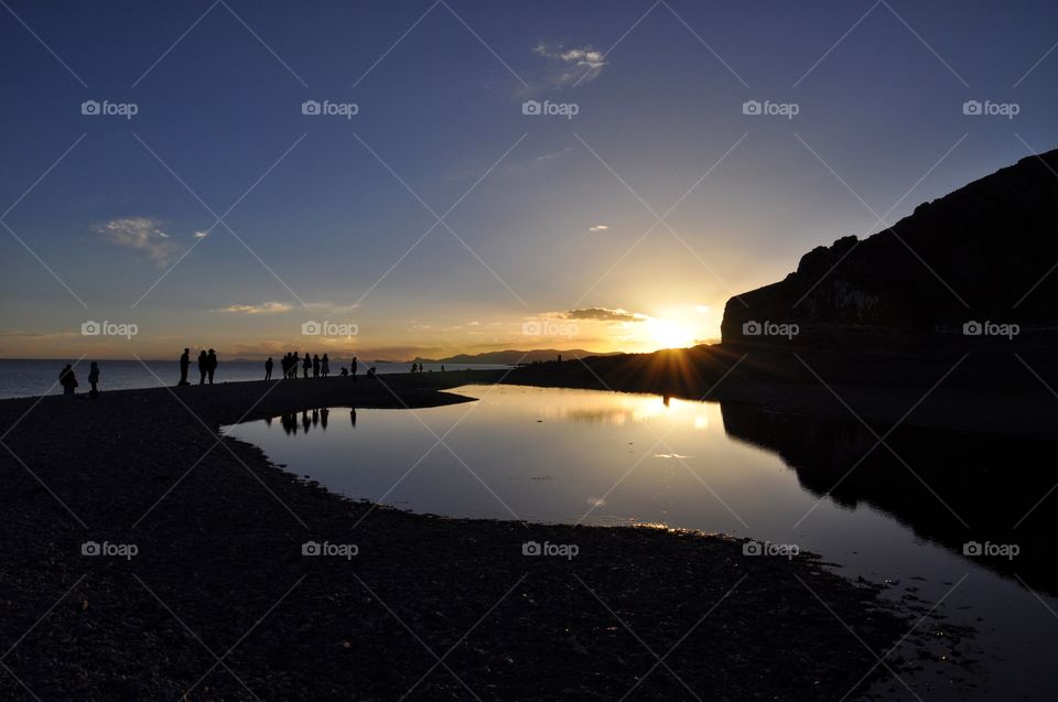 Sunset, Water, Dawn, Landscape, Beach