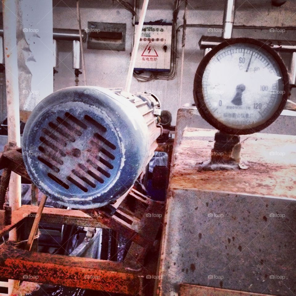 Chinese tannery machine