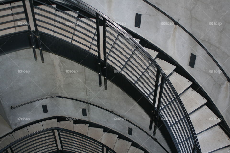 Up and Down. Spiral stairs