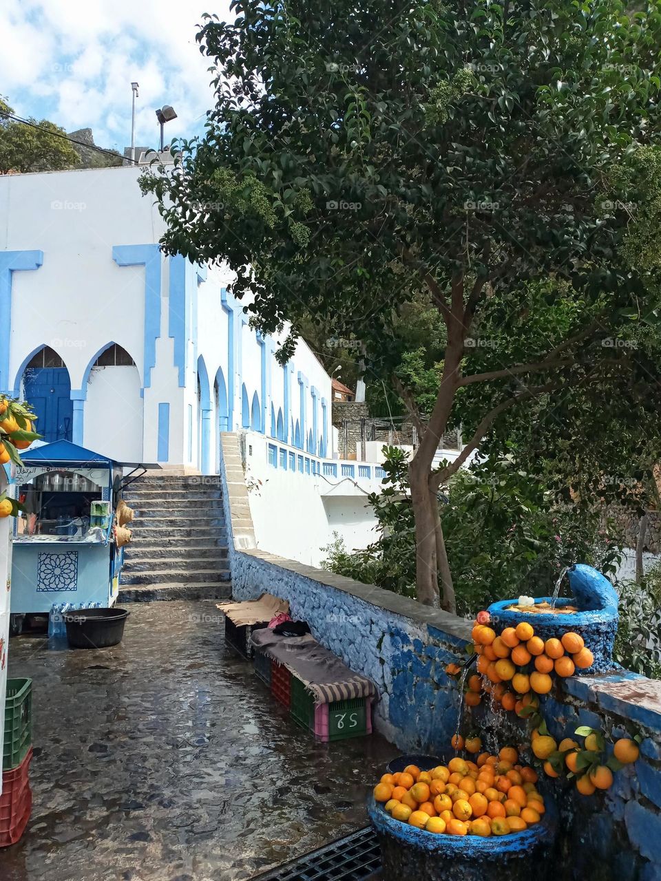 Place in Chefchaouen city of morocco