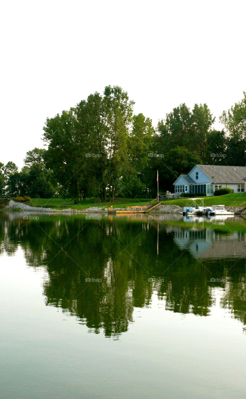 Water, No Person, Lake, Tree, Reflection