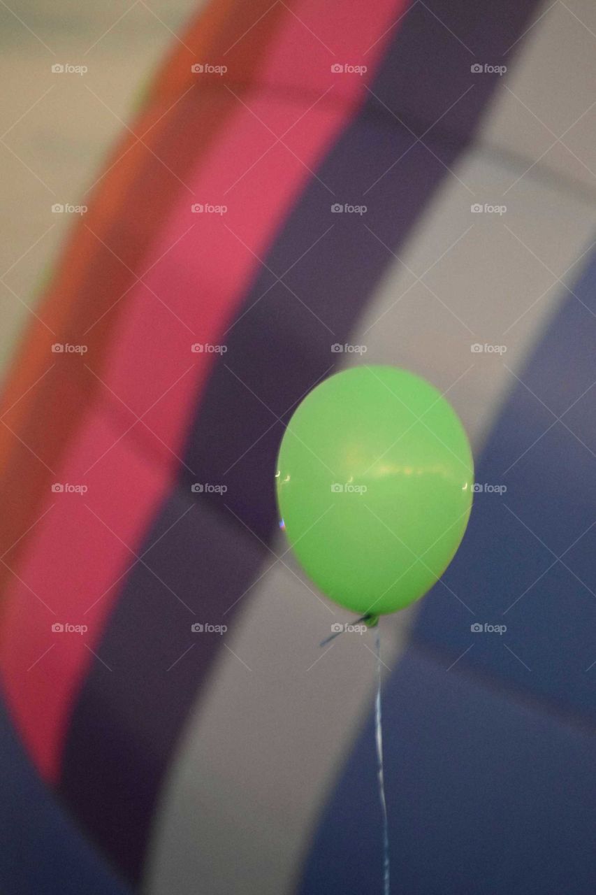 Helium Balloon and Hot Air Balloon