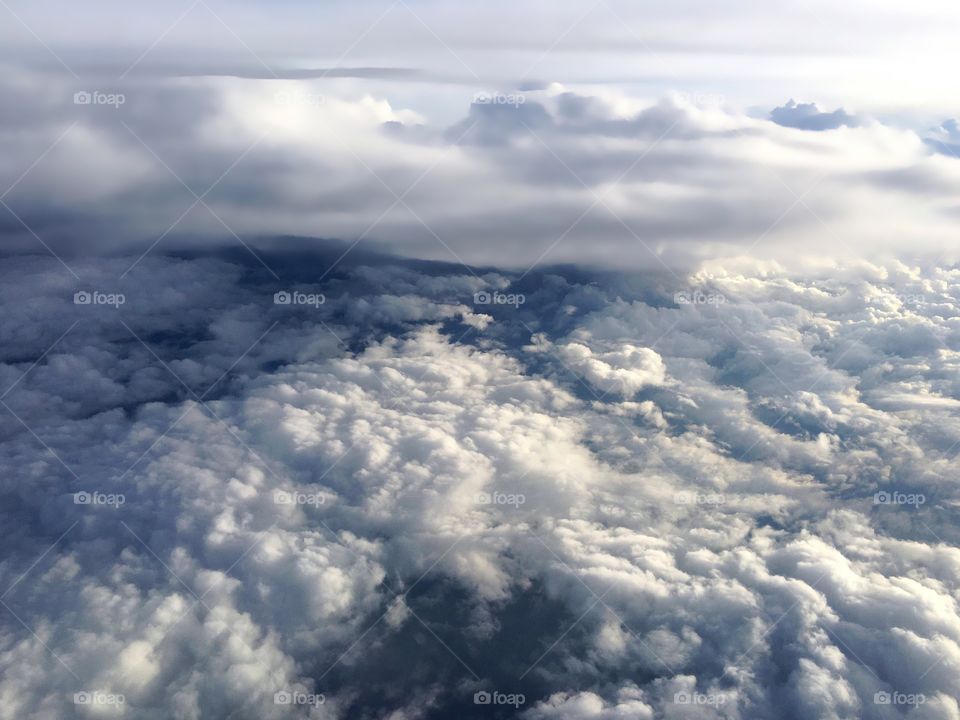 Aerial view of stormy weather.