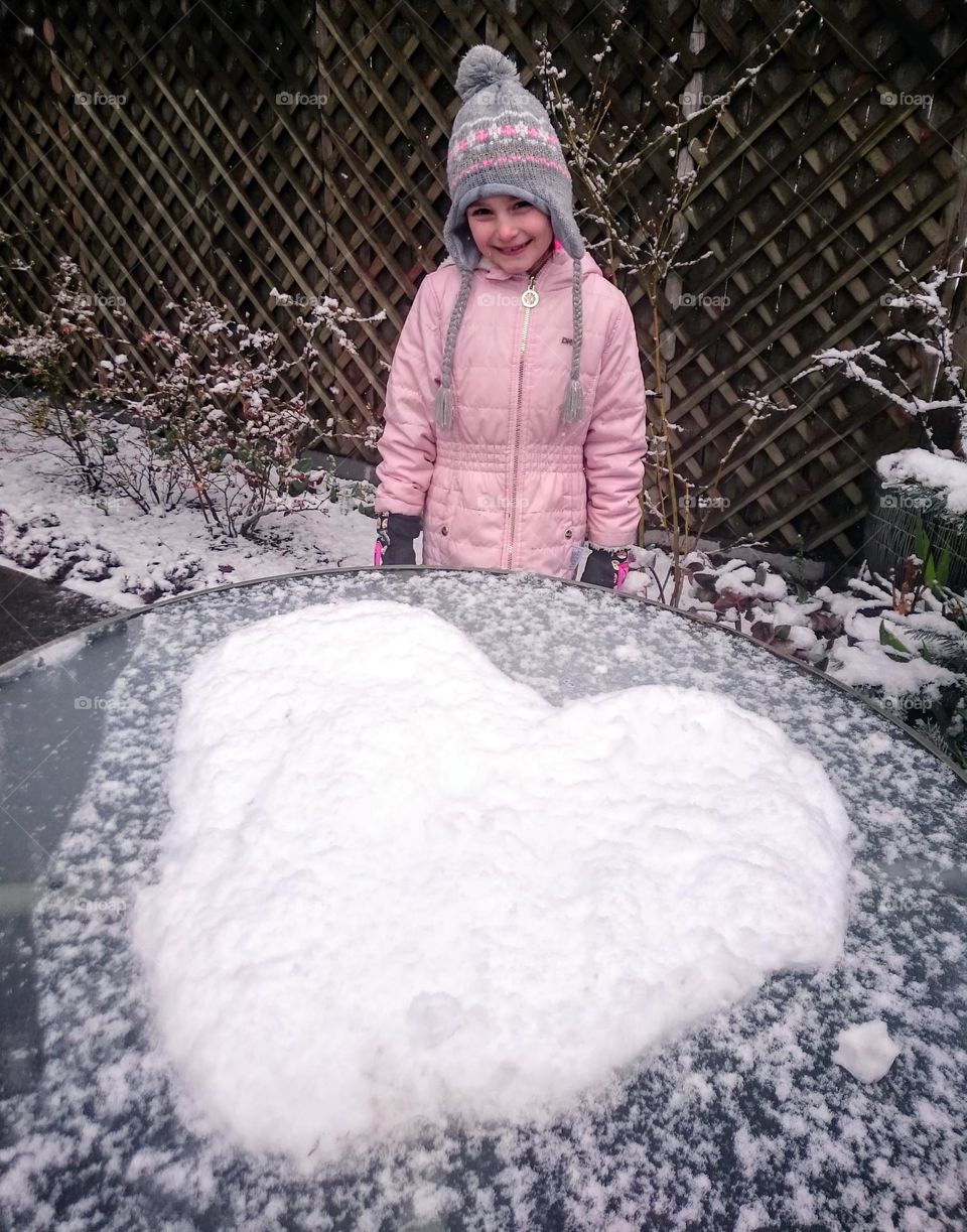 snow heart