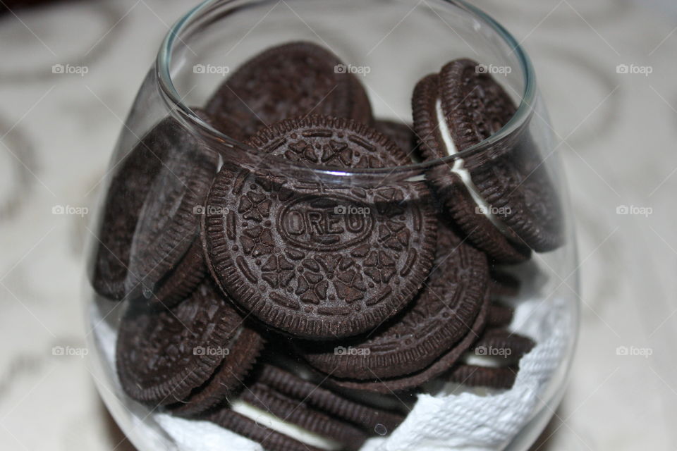 Oreo in a glass