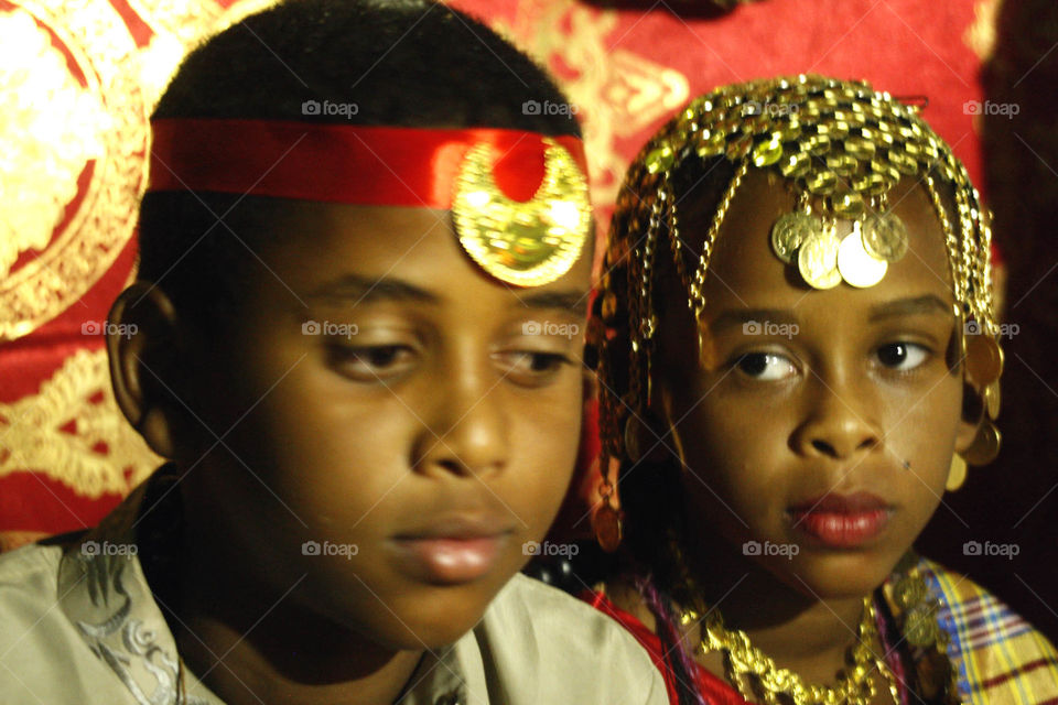 A representative scene of the wedding ceremony in Sudan