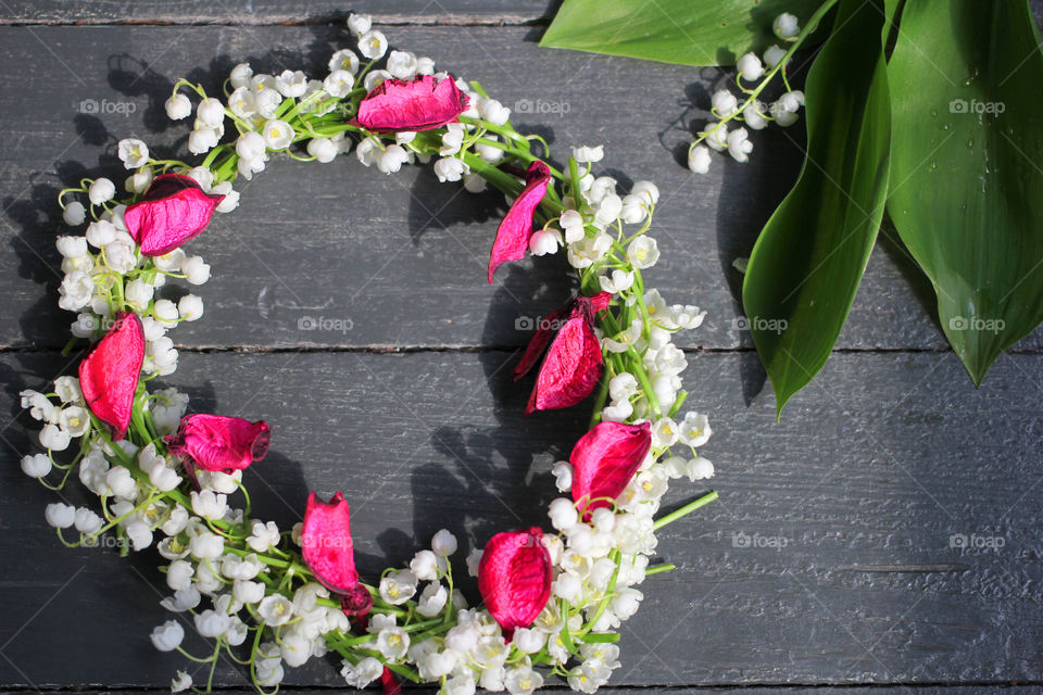 Wreath of lilies of the valley