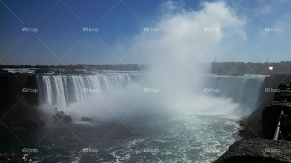 Horseshoe Falls, Niagara Falls. Horshoe Falls in Niagara Falls.