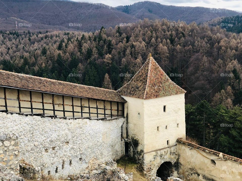 A corner of Rasnov fortress