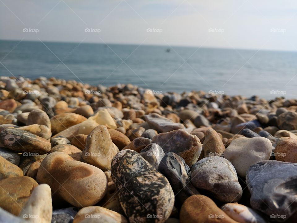 The stones on Folkestone beach were so pretty!