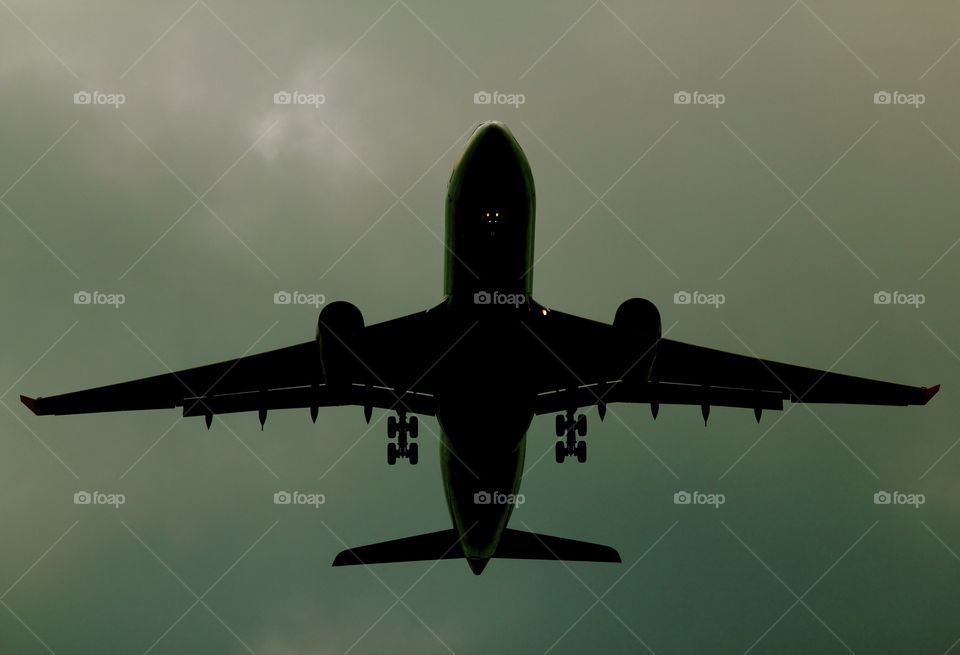 Airplane silhouette 