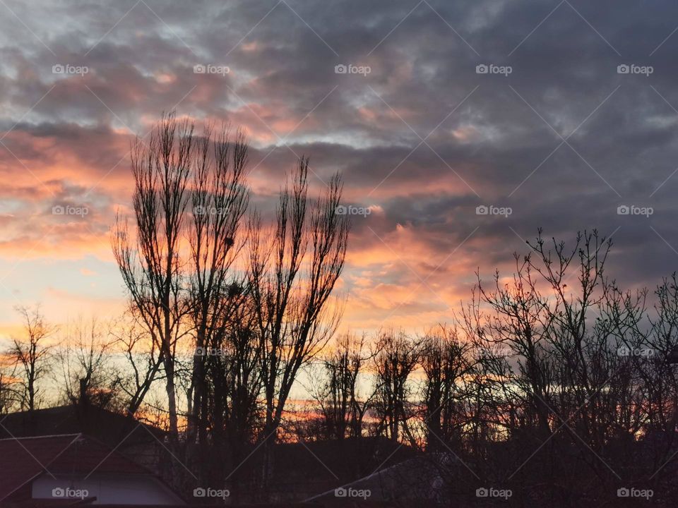 Moody sunset in Moldova