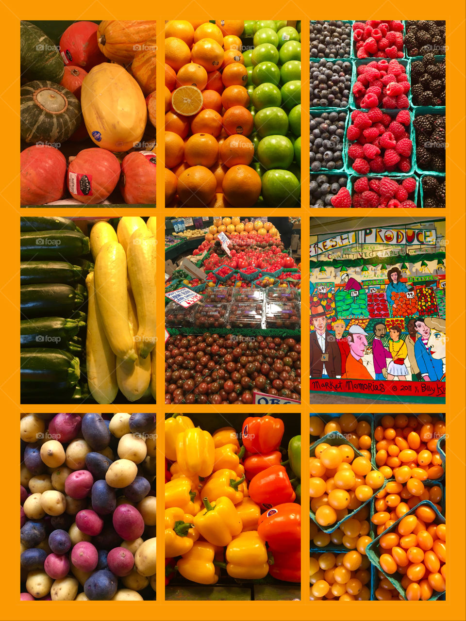 Fresh Vegetables & Fruit at Pike Place Market 