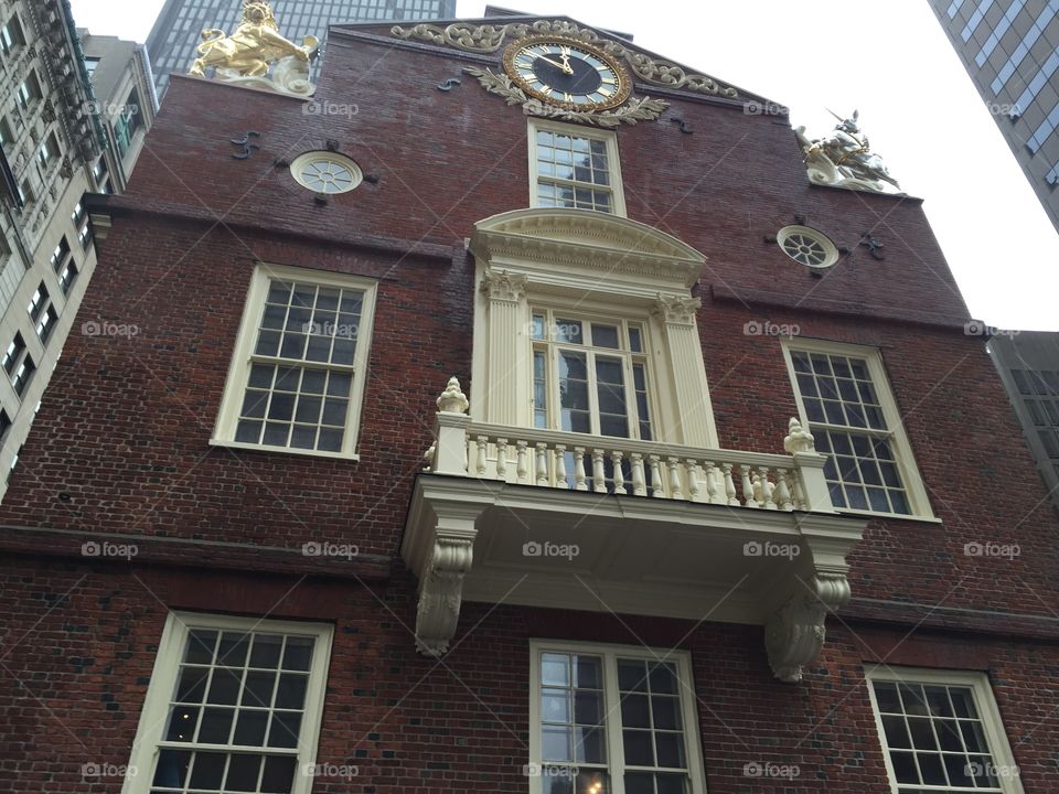 Old state house. Where the Declaration of Independence was read to the Bostonians.
Also the site of the Boston massacre