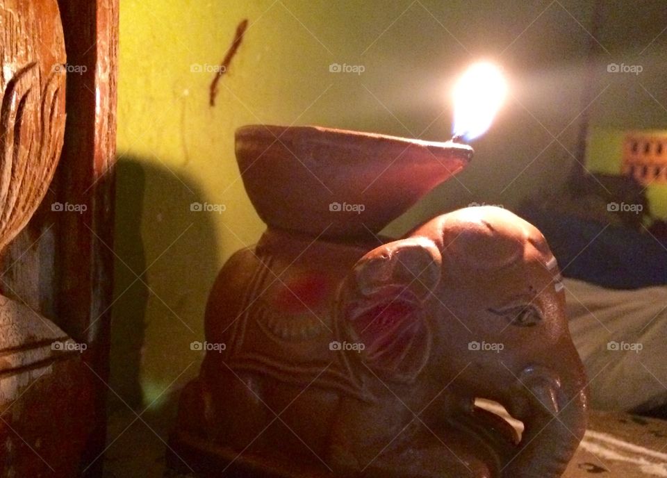 toy elephant flame