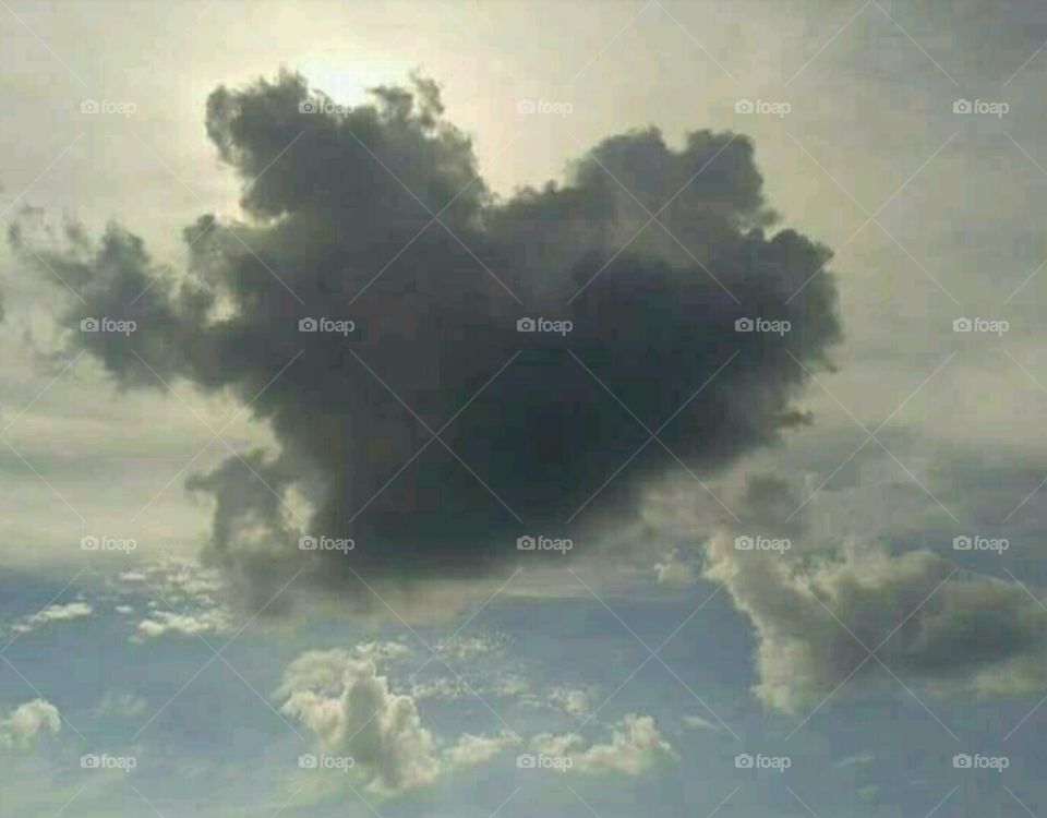 heart in cloud