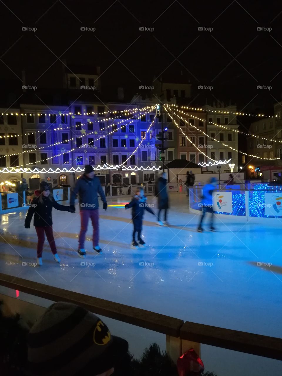 Warsaw Old Town Square skating