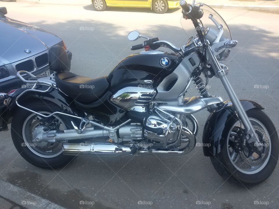 BMW R1200 on the beach