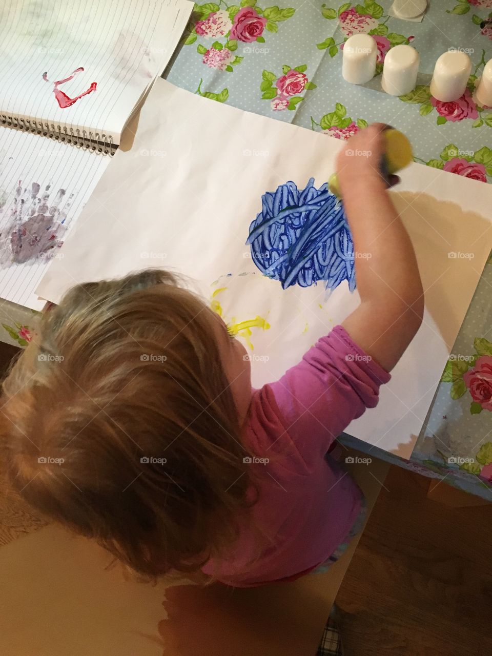Toddler painting time
