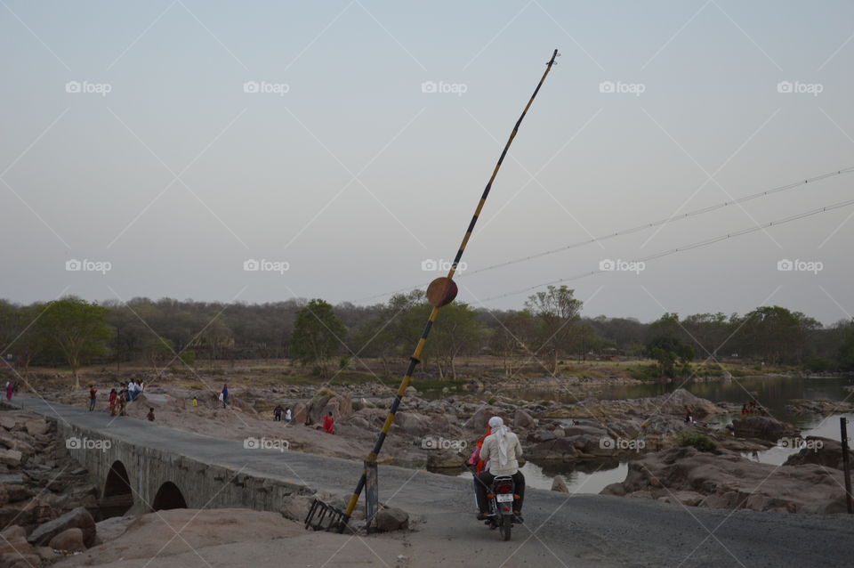Orccha, on the river